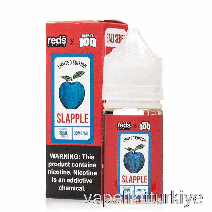 Vape Elektronik Sigara Slapple - 7 Daze X 100 Tuz Tut - 30ml 50mg
